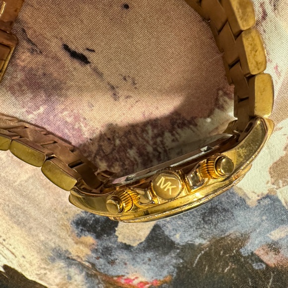 MICHAEL KORS MK5263 Blair All Rose-Gold 39mm Chronograph Watch w/ new battery! - Picture 5 of 11